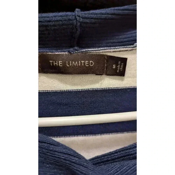 Women's striped red white & blue nautical cowl neck sweater the Limited size S - Picture 2 of 5